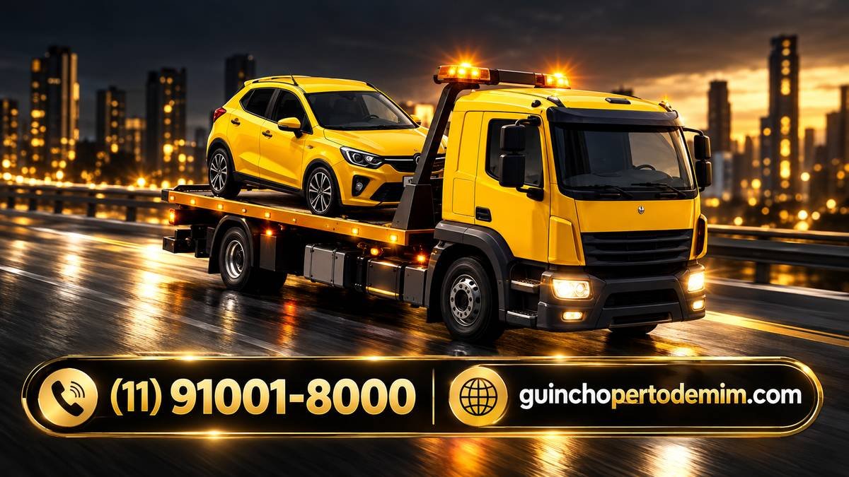 Guincho 24 horas atendendo chamado noturno na cidade — Guincho para Motorhome em São Paulo